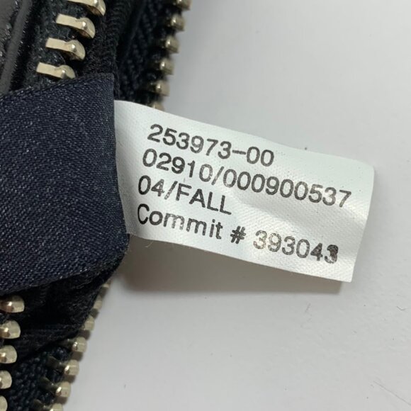 Y2K Banana Republic Black Leather Clutch Zipper Pouch Silver Buckles Fall 2004 - Picture 9 of 9